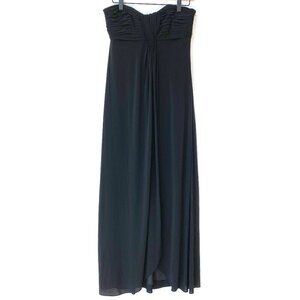 coast black strapless dress Gathered Straples Longline Dress in Black